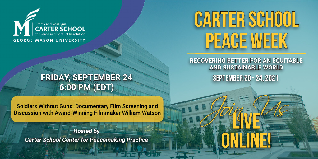 Carter School Peace Week flyer, September 24